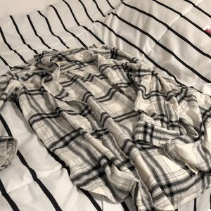 Black and white flannel
